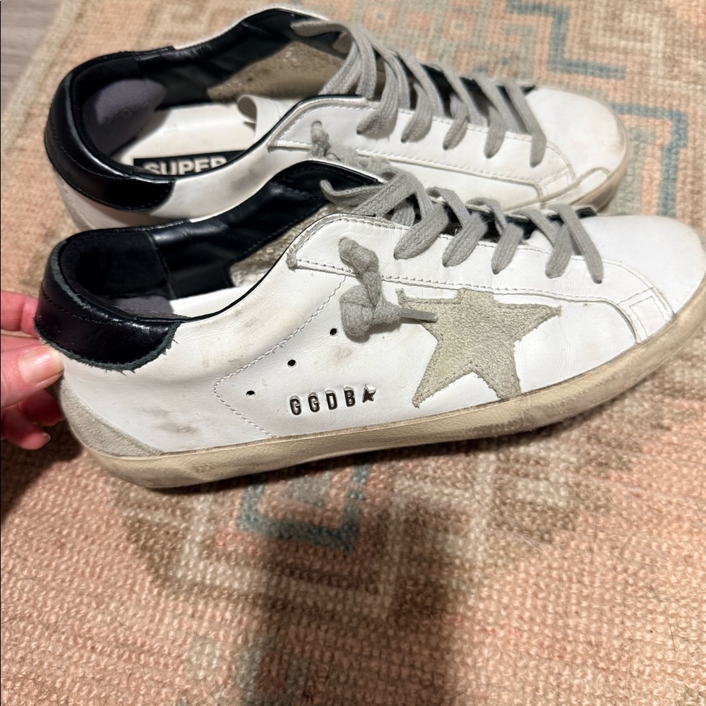 Golden Goose black and white sneakers